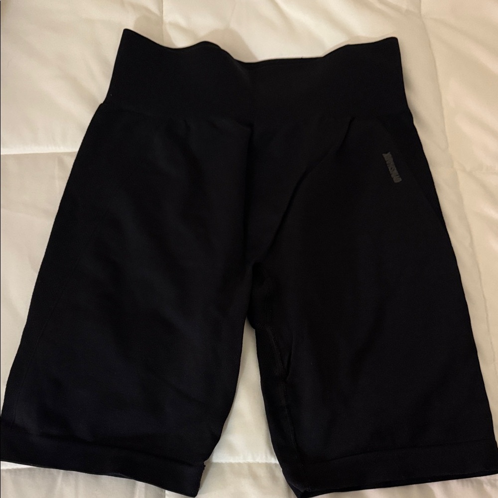 Gymshark Women's Black High-Waisted Shorts